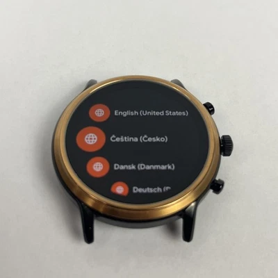 Fossil Gen 5 Carlyle (DW10F1)- GPS Black/Gold 44mm - *WORKING* - Image 1 of 4