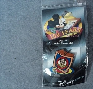 HTF Old LE Disney pin 100 Years of Dreams 51 Mickey Mouse Club Logo 1977 TV Show - Picture 1 of 2