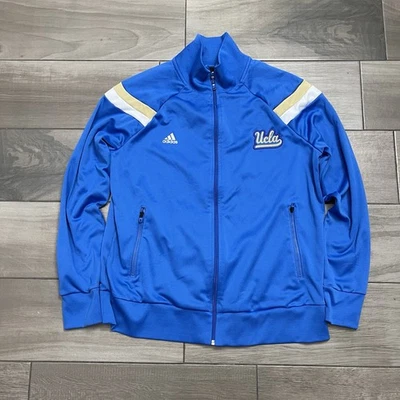 UCLA Bruins Adidas Track Jacket Adult Size Medium Full Zip NCAA College Mens - Image 1 of 4