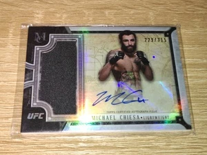 2018 Topps UFC Museum Collection Michael Chiesa Signature Swatch Relic Auto /315 - Picture 1 of 3