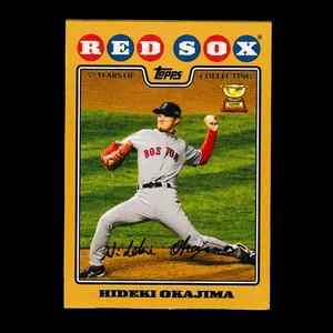 2006 Topps 379 Hideki Okajima- Gold Parallel (#1560/2006) - Boston Red Sox - Picture 1 of 2