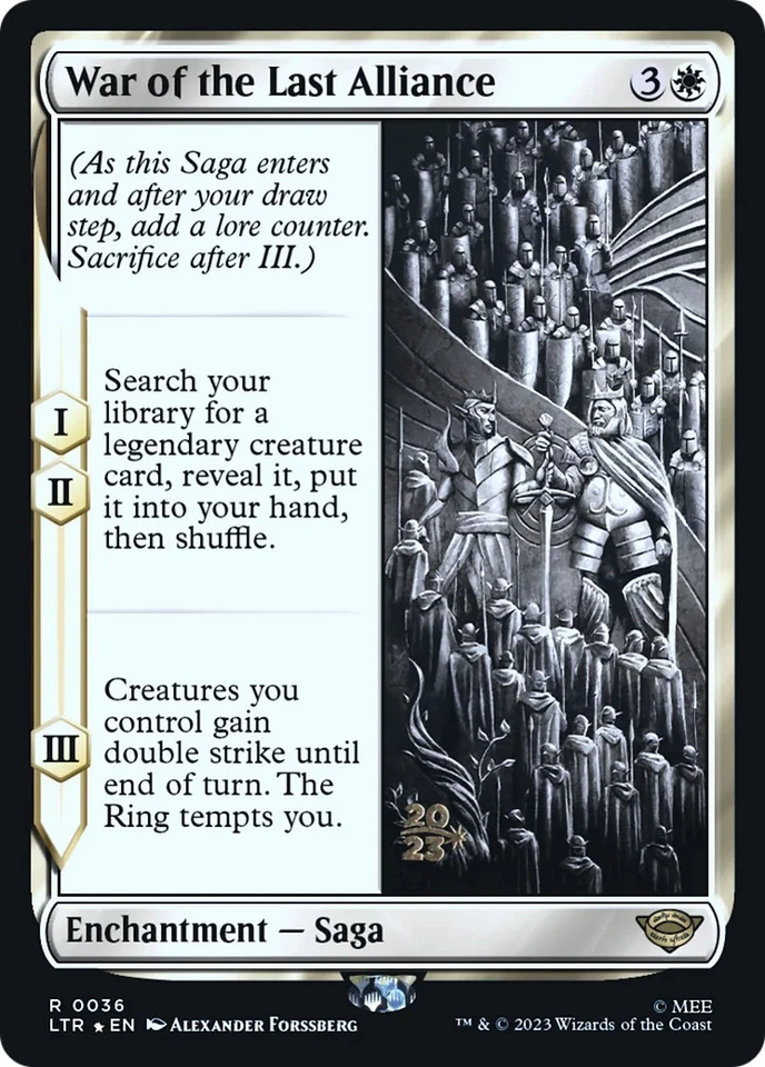 War of the Last Alliance Prerelease FOIL LOTR Tales of Middleearth PL - Image 1 of 1