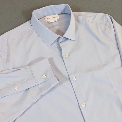 Camisa de vestir Ministry of Supply para hombre talla XL manga larga azul claro ventilada Foto 1 de 4