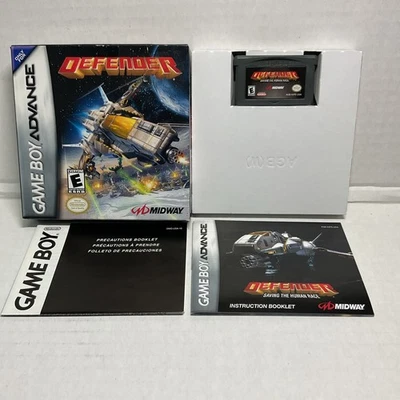 Defender GBA Game Boy Advance Complete CIB Nintendo Game Tested Working - Image 1 of 2