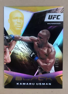 KAMARU USMAN 2021 PANINI CHRONICLES UFC Black Gold 06/10 - Picture 1 of 8