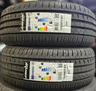 2X NEW AVON ZV7 SPORT 185/55 ZR15 82V UHP A1 CAR TYRES 185 55 15 1855515 D+A - Image 1 of 4