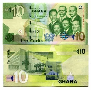 L077 BILLETE GHANA 10 CEDIS 2013 p-39d SIN CIRCULAR - Imagen 1 de 1