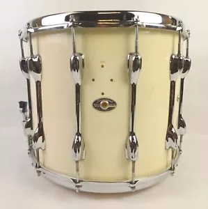 Slingerland 12x15"12Lug TDR White Gloss Marching Snare Drum Vintage 70s Maple USA - Bild 1 von 12