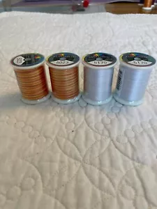 Lot - 4 FANTASTICO Variegated THREADS Polyester 40 wt. 500 yd # 5023 / 5170 - Picture 1 of 4