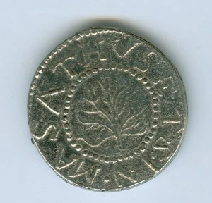 MASSACHUSETTS 1652 OAK TREE SHILLING--COPY - Picture 1 of 2