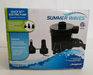 Summer Waves Quick Set Electric Pump Inflatables 110-120 Volt AC Outlet NEW - Picture 1 of 3