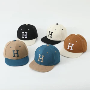 Boys Kids Letter H Hip Hop Snapback Outdoor Baseball Cap Sun Hats for 2-8 Yrs - Picture 1 of 15