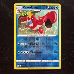 Crawdaunt 039/163 Pokemon Battle Styles Sword & Shield Reverse Holo Uncommon NM - Picture 1 of 2