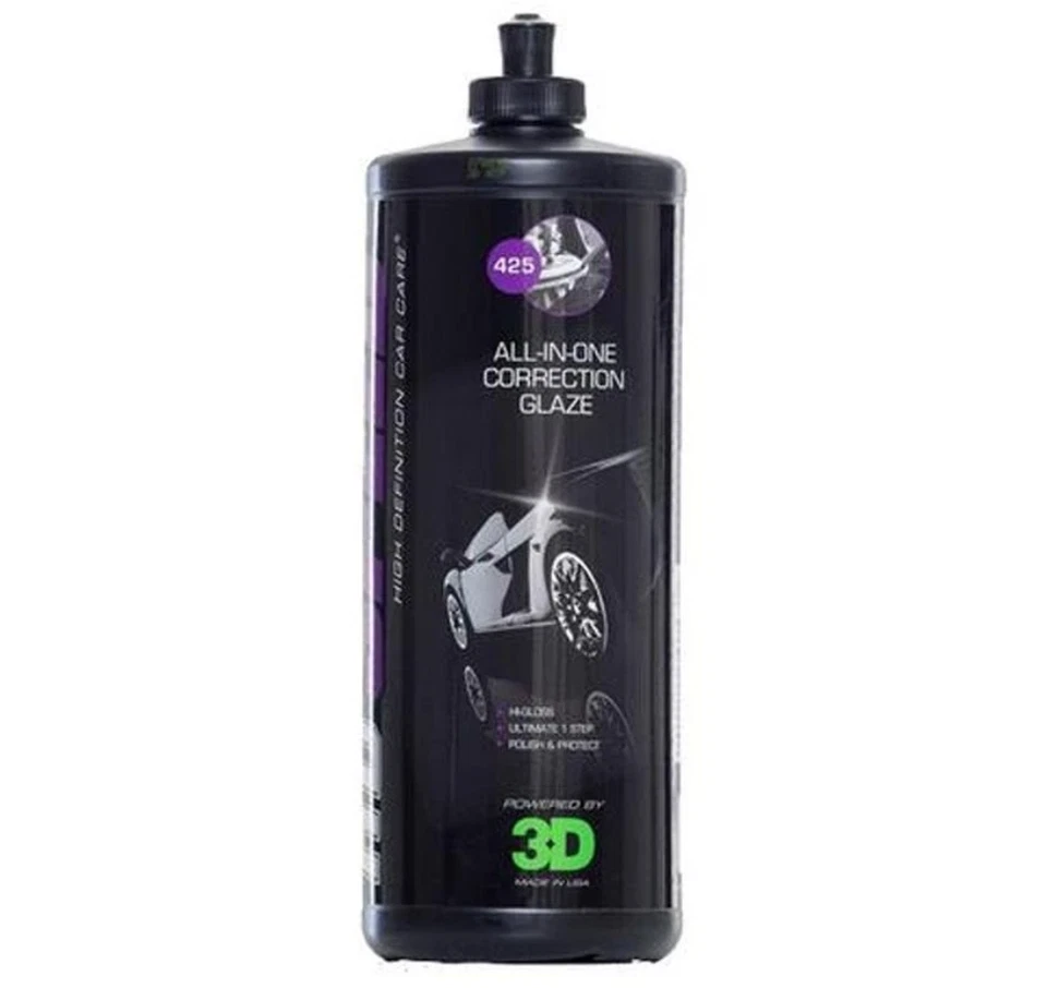 3D 425 Speed 946ml All-In-One Car Polish & Protect Automotive Hi-Gloss Glaze - image 1 of 1