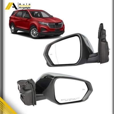 Side Mirror With Blind Spot Signal  Heated For 2018-2022 Chevrolet Equinox LH+RH - Image 1 of 4