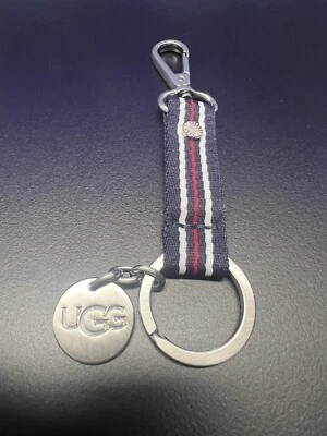 Auténtico UGG - Rojo Azul Blanco Herrajes Bolso Dije Llavero Sellado Nuevo Foto 1 de 2