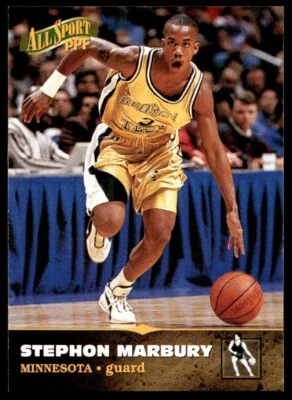 1996-97 Score Board Rookies Stephon Marbury G10 Georgia Tech Yellow Jackets #9 - Image 1 of 2