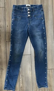 Girls size 12 Jordache Jeans. Snap Closure  Cute Snap Accents. - Picture 1 of 5