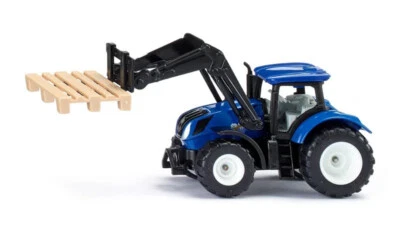 Siku 1544 New Holland with Pallet Fork & Pallet 1:87 scale New Hollands TRACTOR - Image 1 of 3