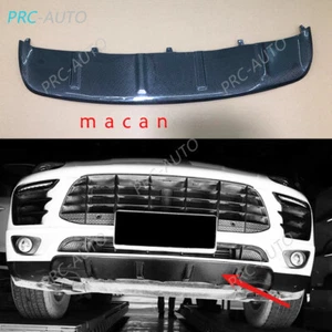 For Porsche Macan 2015-2021 Carbon Fiber Car Front Bumper Lip Spoiler cover - Picture 1 of 5
