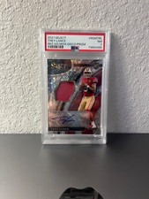 2021 PANINI SELECT DISCO PRIZM Trey Lance RC Rookie Auto Patch # RSMTRL PSA 7