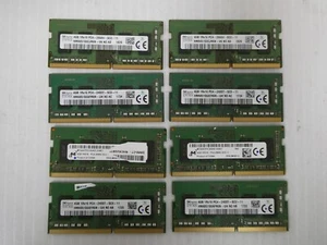 Lot of 8 Assorted 4GB 2400 / 2666 MHz DDR4 RAM Memory Modules - Picture 1 of 1