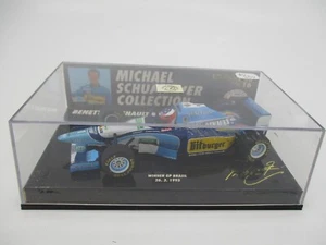 AU390 MINICHAMPS MICHAEL SCHUMACHER 1/43 BENETTON RENAULT B195 #1 1995 510954301 - Foto 1 di 13