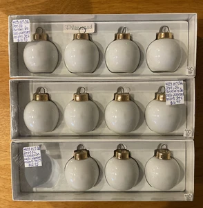 DEPARTMENT 56 PORCELAIN BALL PLACE CARD HOLDERS – 3 Boxes 11 Pieces - Picture 1 of 7