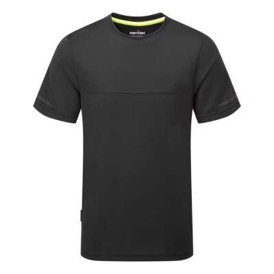 Portwest EV4 Lightweight T-Shirt S/S Slim Fit Outdoor Safety Workwear Tee - Image 1 of 2