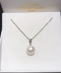 Girocollo in argento con perla sintetica-Gioielleria Ottaviani Roma dal 1894 - Imagen 1 de 1