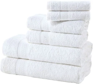 REGAL RUBY, 6 Piece SOFT Towel Set, 2 Bath Towels 2 Hand Towels 2 Washcloths - Picture 1 of 7