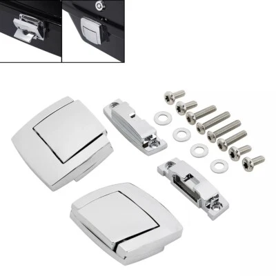 Pestillos cromados Tour Pack para Harley Road King Touring Electra Glide 1988-2013 Foto 1 de 4