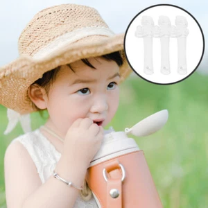 6 Pcs Silicone Straw Head Child Replacement Tips Sippy Cup Straws - Picture 1 of 12