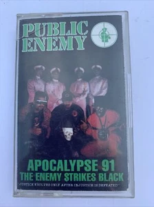 Public Enemy Cassette Tape Apocalypse 91 The Enemy Strikes Black 1991 Vintage - Picture 1 of 12