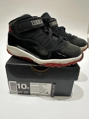 Jordan 11 Retro bred (TD) black/true red-white 378040 061 sz- 10c - Image 1 of 4