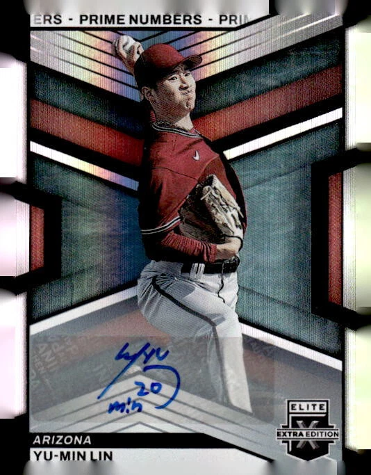 2023 Elite Extra Edition Signatures Prime Numbers A #120 Yu-Min Lin SN 200/200