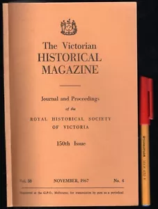Nov 1967 WATER in The MALLEE Victorian Historical Magazine bumper 150th Edition. - Picture 1 of 16