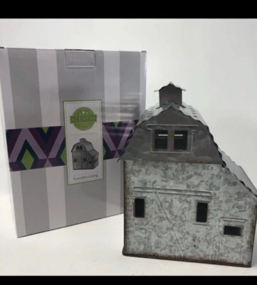 Scentsy Country Living Steel Metal Wax Warmer Barn Rustic Farmhouse Decor NEW - Image 1 of 4