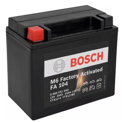 Batería Bosch Precintada M6 FA104 YTX12-BS Aprilia Shiver GT 750 2009-2009 Foto 1 de 4