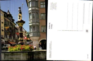 727462 Schaffhausen Landknechtbrunnen Brunnen Erker - Picture 1 of 1