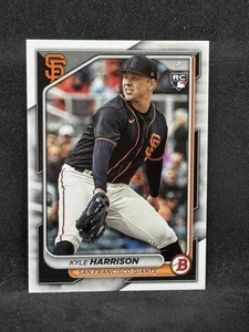 Tarjeta de novato Bowman Kyle Harrison 2024 #11 RC San Francisco Giants casi nueva - Imagen 1 de 2