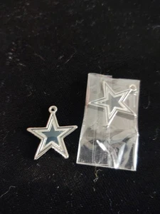 DALLAS COWBOYS LOGO CHARM (2 )  DIY Charms/Pendants 1" New - Picture 1 of 3