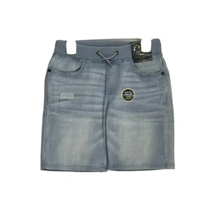 Boy's Art Class Lt Blue Denim Drawstring Shorts Size S (6-7) Distressed New - Picture 1 of 4