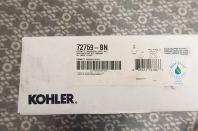 全新 Kohler Artifacts Widespread Spout 浴室水槽龙头 带铃铛设计 — 第 1/4 张图片