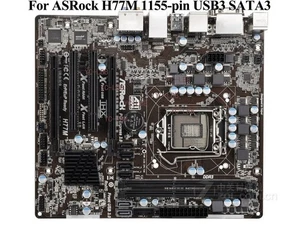 Do ASRock H77M LGA1155 H77 Płyta główna Testowana 100% 16G DDR3 VGA + DVI + HDMI Intel - Zdjęcie 1 z 5