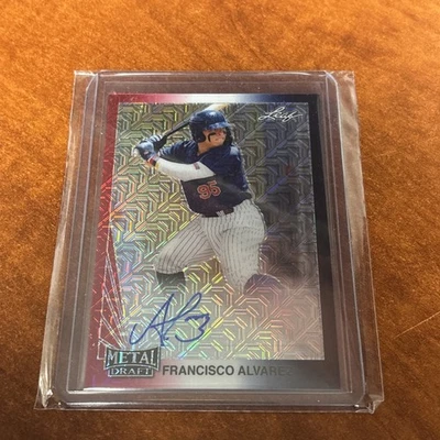 FRANCISCO ALVAREZ  2020 LEAF METAL DRAFT AUTO SSP 2/3 - Image 1 of 2
