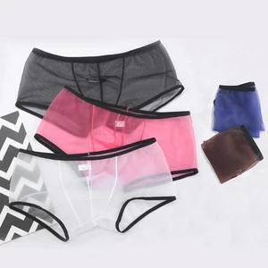 Daily All Seasons Herren Unterwäsche Shorts Höschen durchsichtig einfarbig - Bild 1 von 19