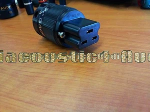 1x HIFI Pure Copper Rhodium Plated 20A IEC Female power Plug Connector  - Picture 1 of 3