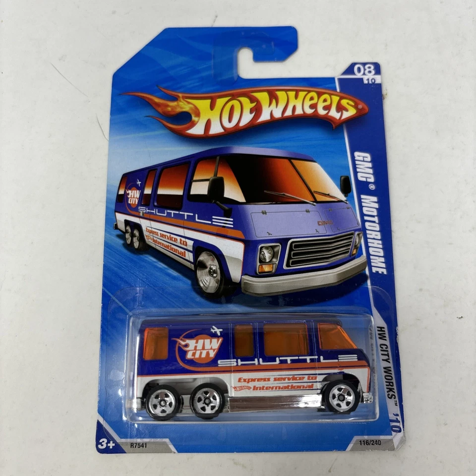 Autocaravana Hot Wheels 2010 HW City Works 8/10 116 GMC azul 5SP Foto 1 de 4