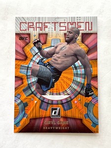 Ciryl Gane 2022 Donruss UFC Craftsmen #20 Orange Laser Holo